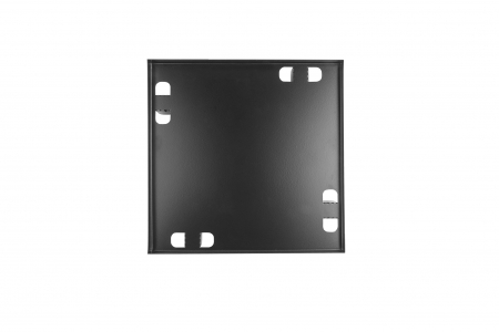 Решетка теневая под плитку РТМ 240х240мм для вентилятора d125мм черная металлическая